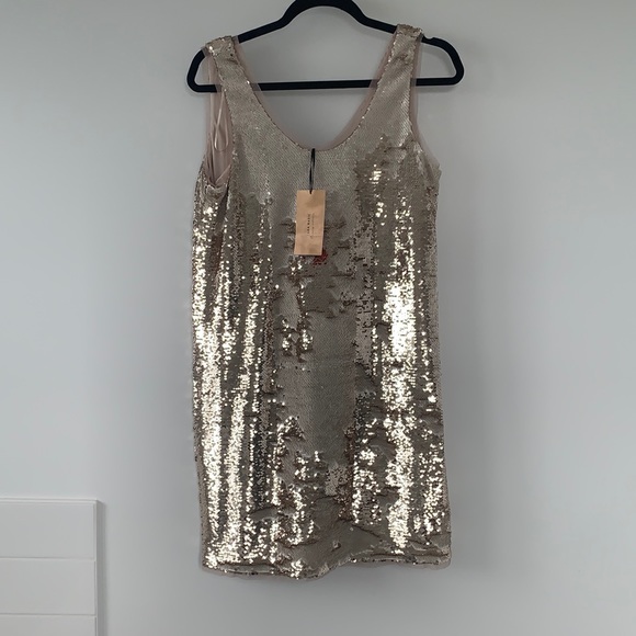 ZARA | Sequined Mini Party Dress - Picture 1 of 4